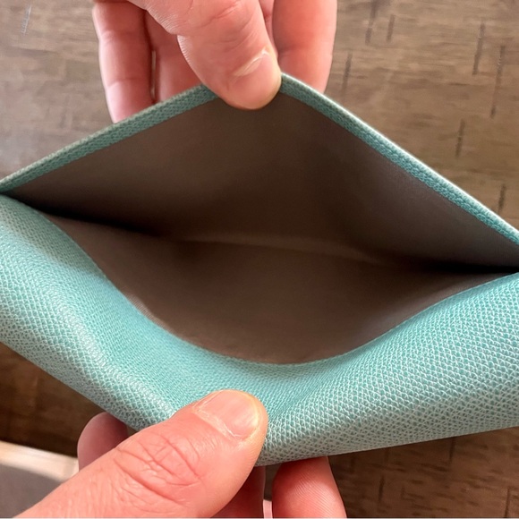 Tiffany & Co Two Way Clutch or Crossbody Leather Purse - Picture 10 of 12